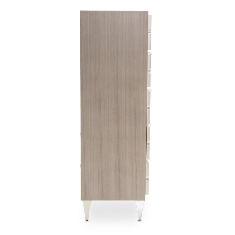 Cream Transitional 6-Drawer Vertical Dresser with Soft Close
