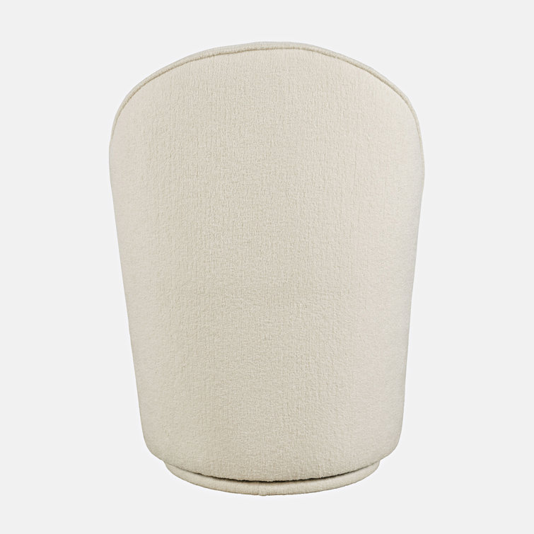 Natural Upholstered Swivel Parsons Side Chair Set