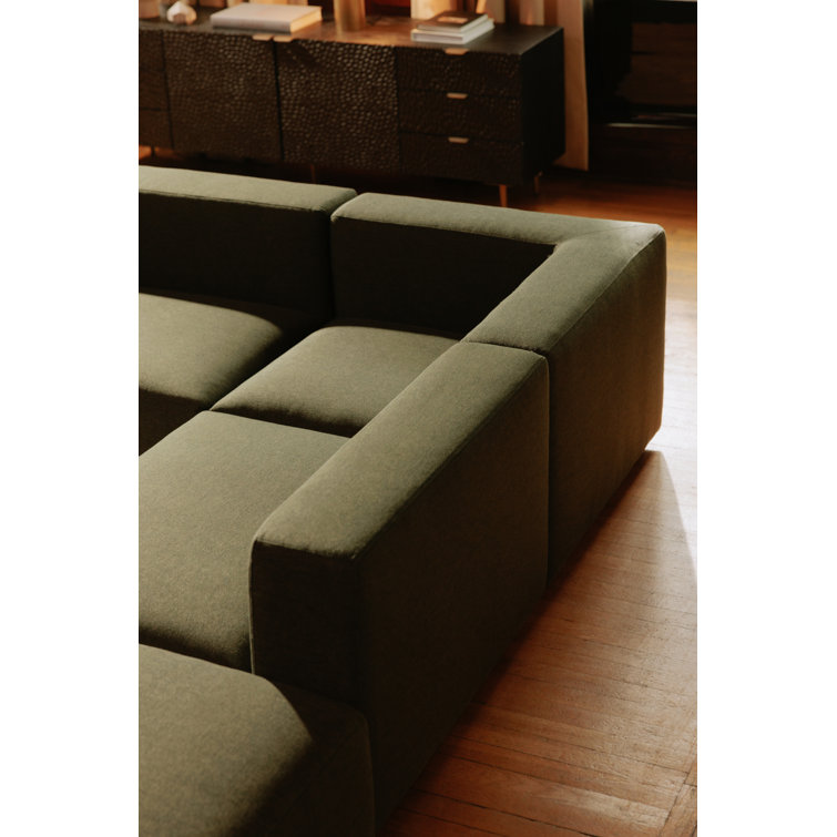 Breu Black Oak and Gold Iron 6-Drawer Sideboard