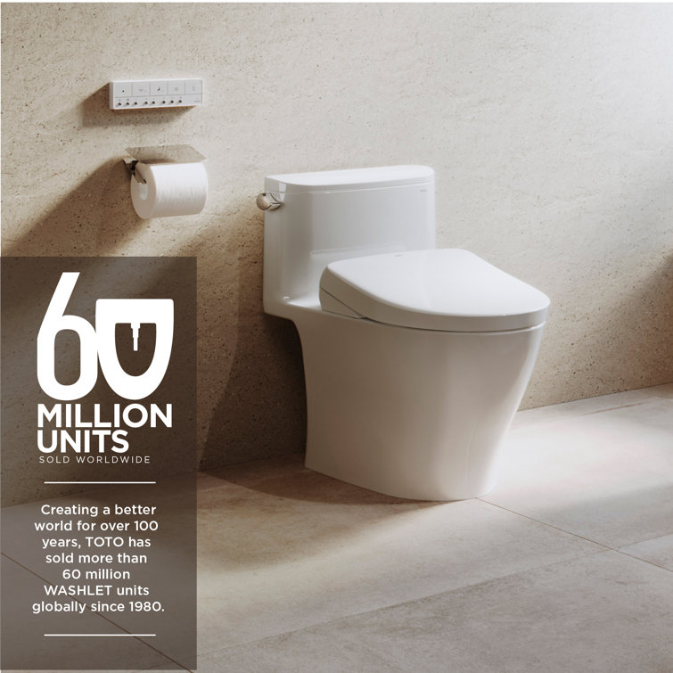 Cotton White Elongated Electronic Bidet Toilet Seat