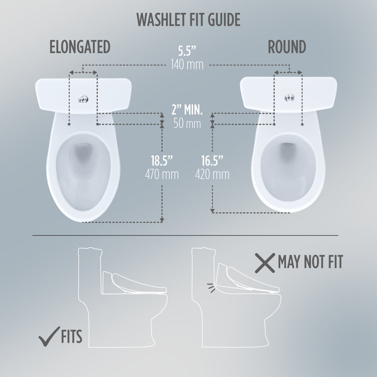 Cotton White Elongated Electronic Bidet Toilet Seat