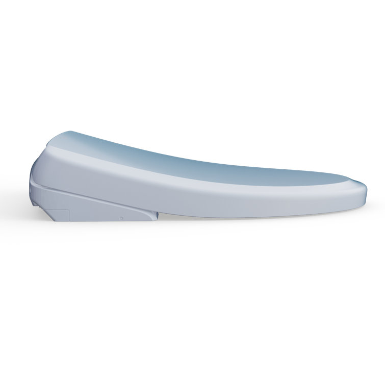 Cotton White Elongated Electronic Bidet Toilet Seat
