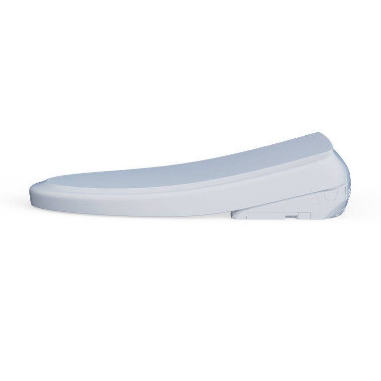 Cotton White Elongated Electronic Bidet Toilet Seat