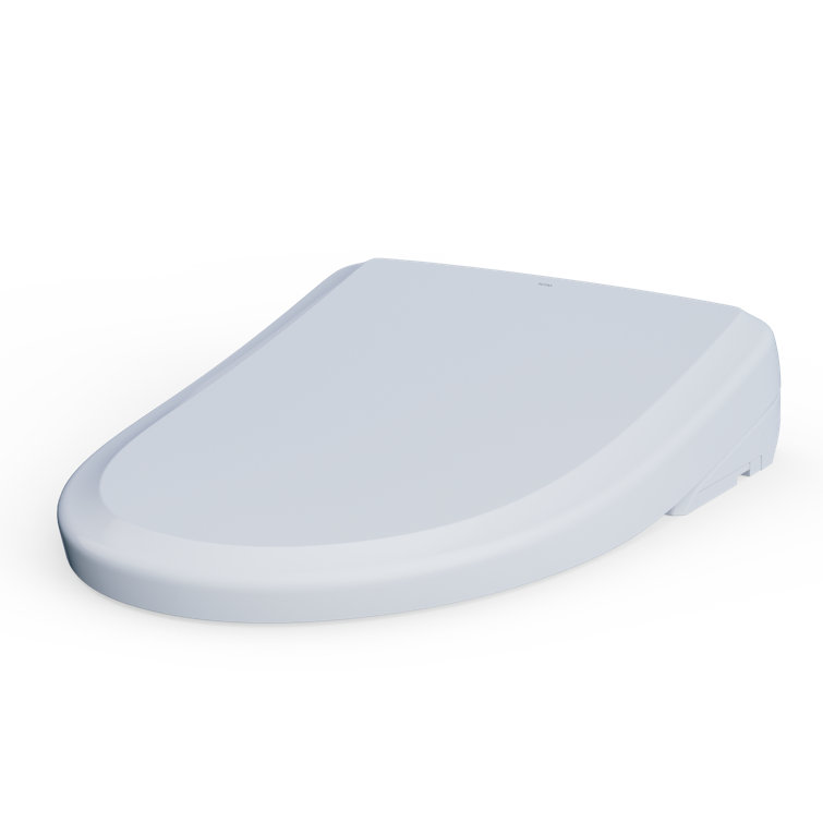 Cotton White Elongated Electronic Bidet Toilet Seat