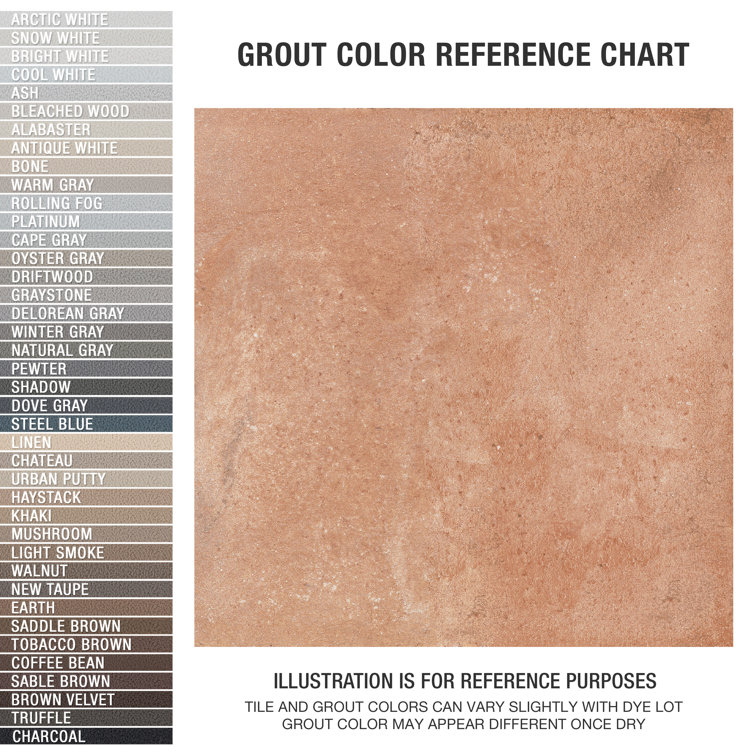 Manises 13" x 13" Matte Brown Porcelain Floor and Wall Tile