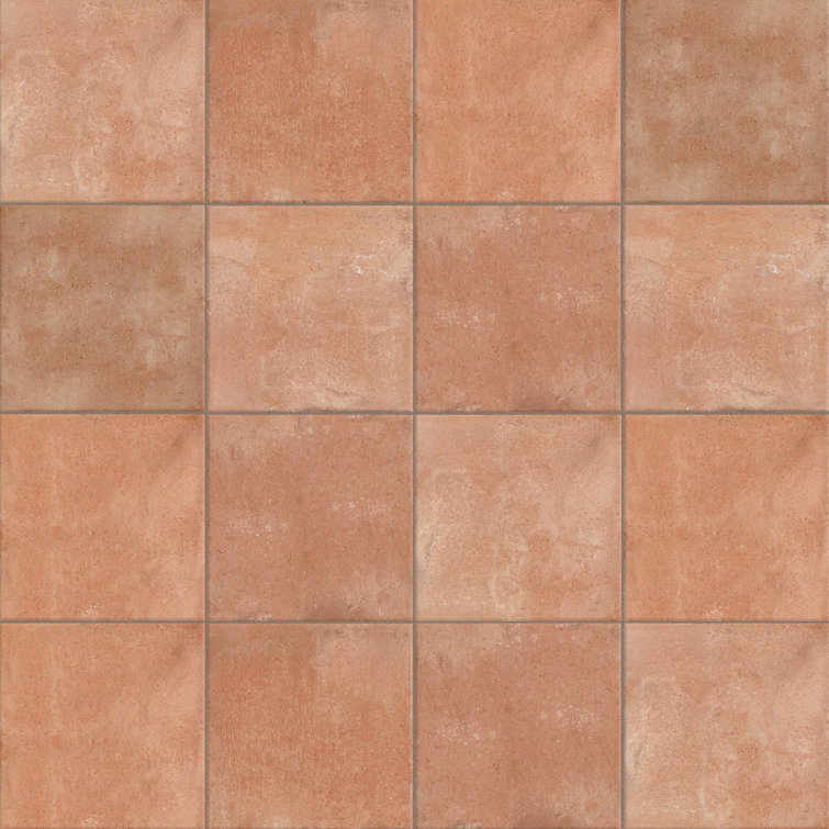 Manises 13" x 13" Matte Brown Porcelain Floor and Wall Tile