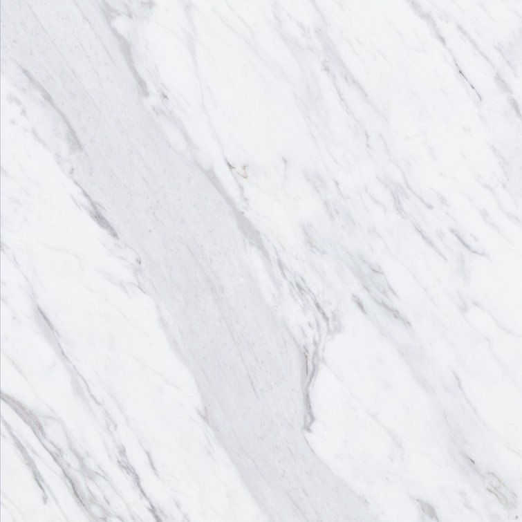 Bonneville 12" x 12" Grey and White Marble Peel and Stick Floor Tiles