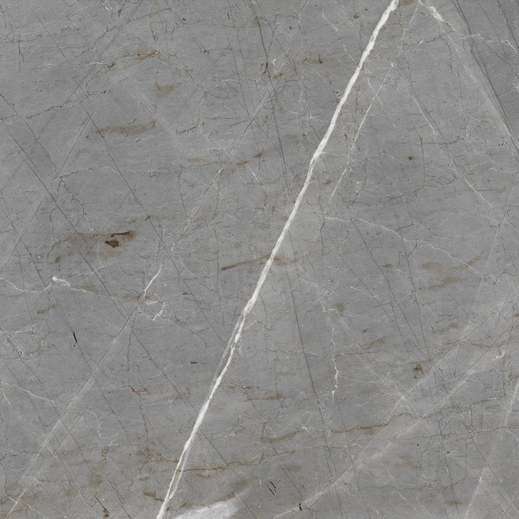Bonneville 12" x 12" Grey and White Marble Peel and Stick Floor Tiles
