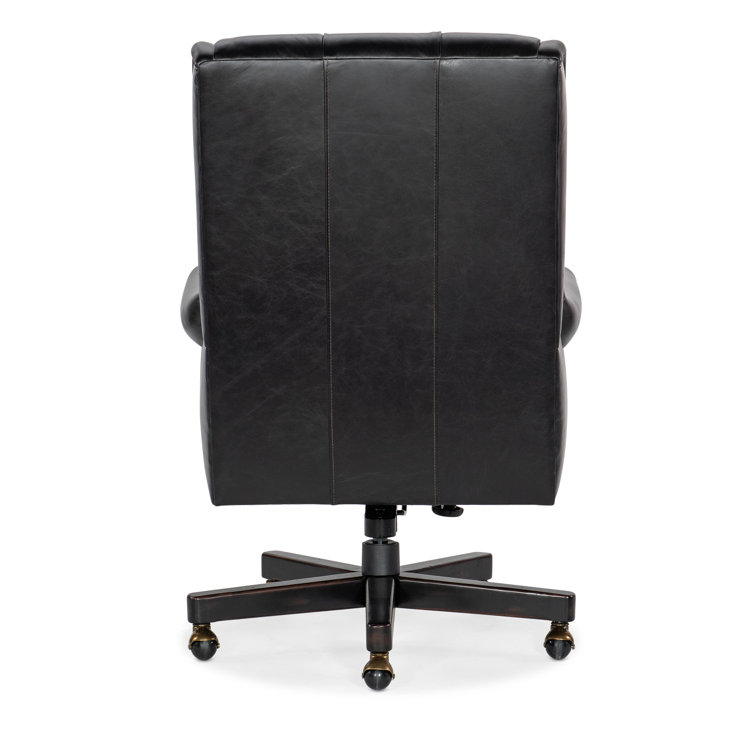Old Saddle Black Leather Executive Swivel Chair