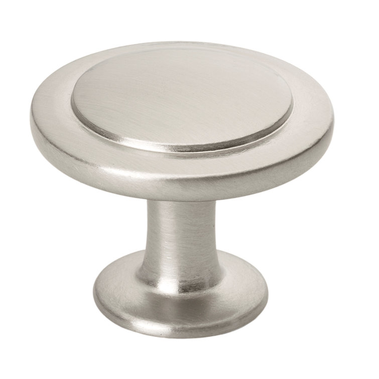 1-1/4" Satin Nickel Round Mushroom Cabinet Knob