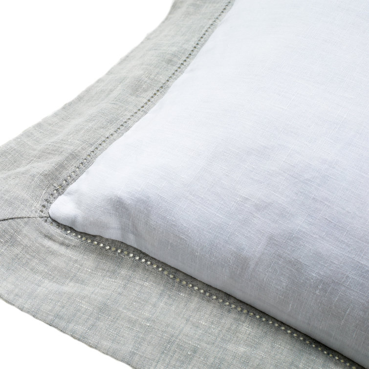 Gray King Size Linen Duvet Set for Adults
