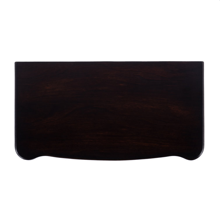Whitney Rubbed Black Wood Console Table with Storage