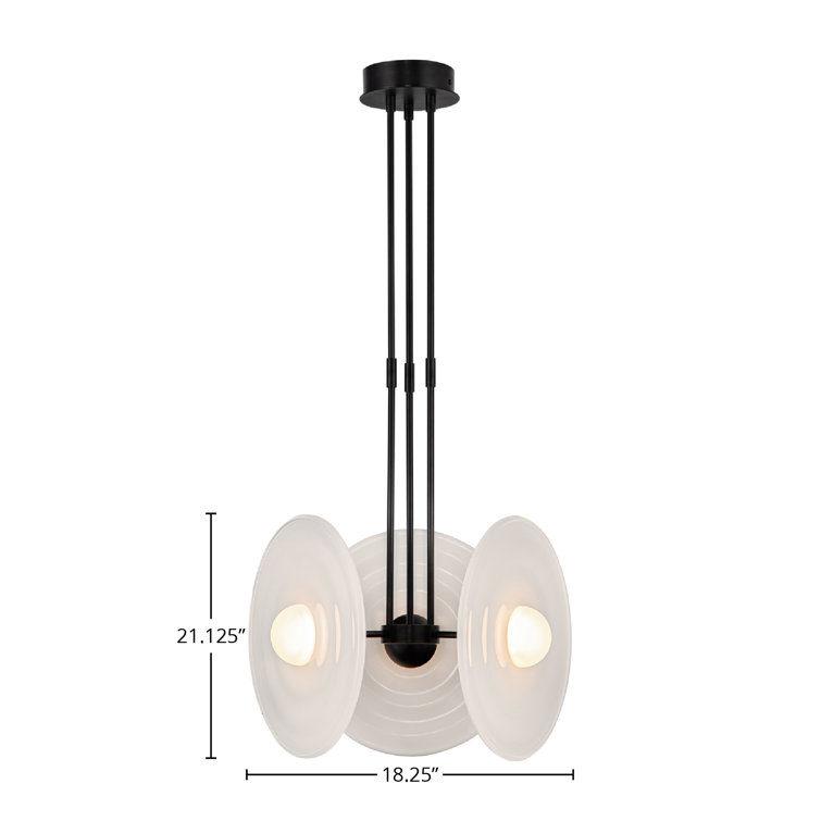 Urban Bronze and Glossy Opal LED Globe Pendant Light