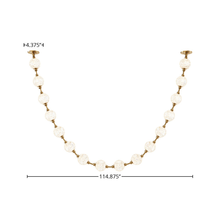 Marni Natural Brass 16-Light LED Pendant
