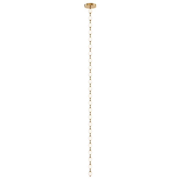 Marni 24-Light Natural Brass LED Pendant