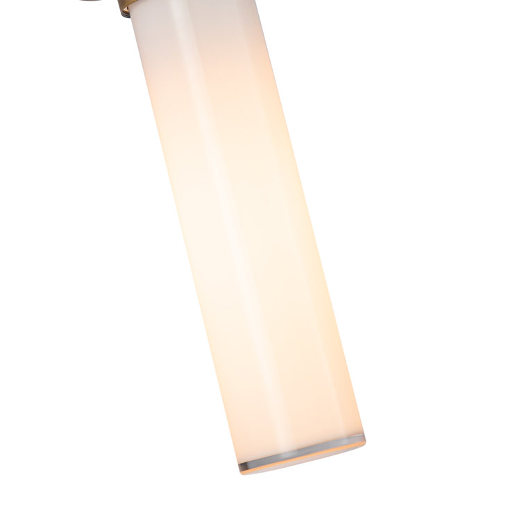 Vintage Brass and Opal Glass Wall Sconce Light
