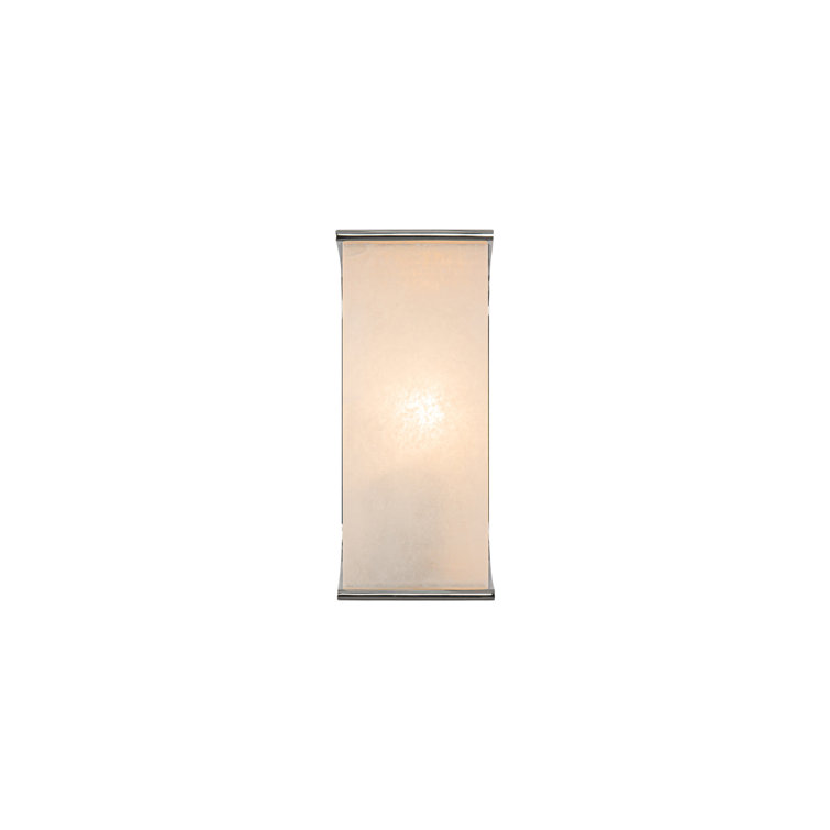 Polished Nickel Alabaster Dimmable Bath Sconce