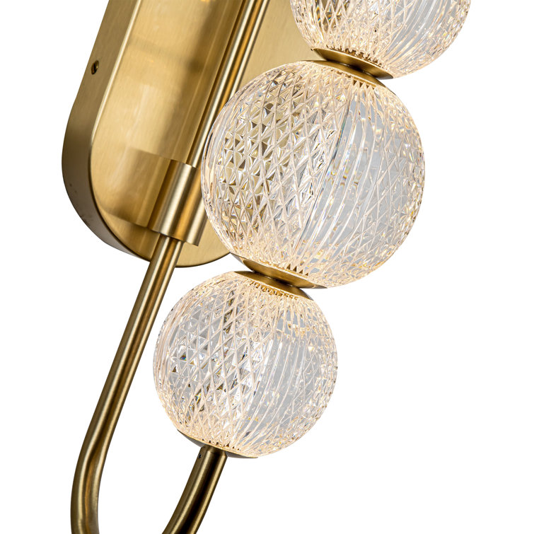 Marni Natural Brass Dimmable 6-Light Vanity Light