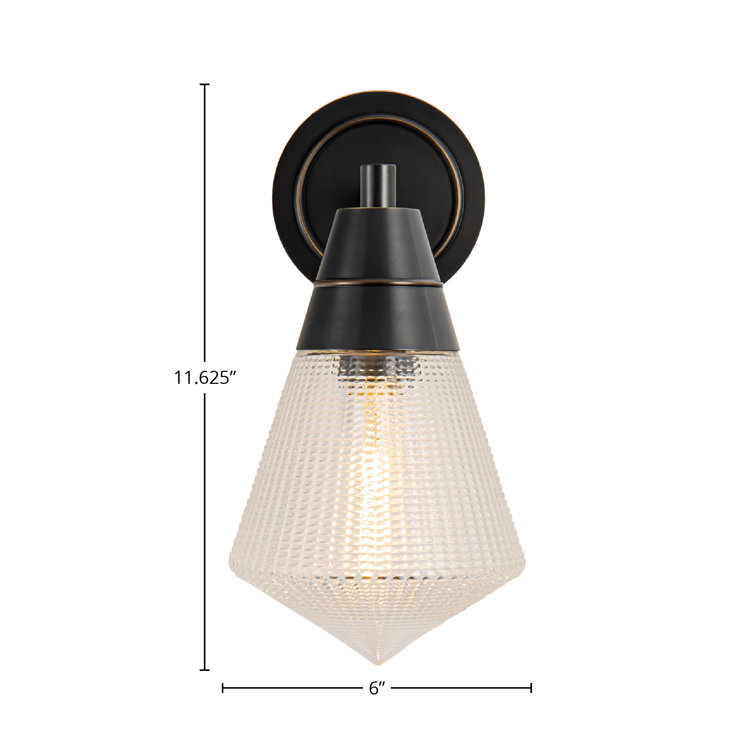 Urban Bronze Matte Opal Glass Wall Sconce