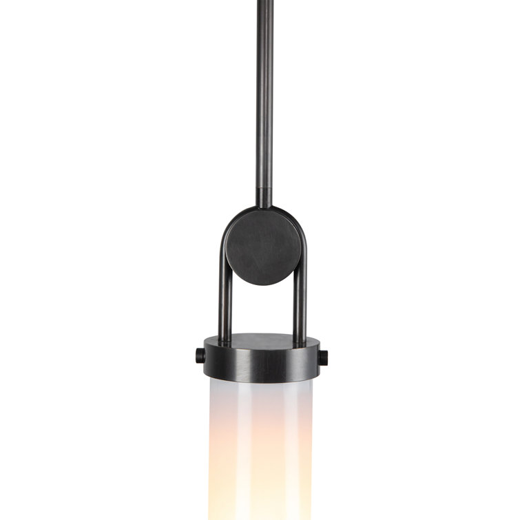 Wynwood Urban Bronze and Glossy Opal Mini Pendant Light