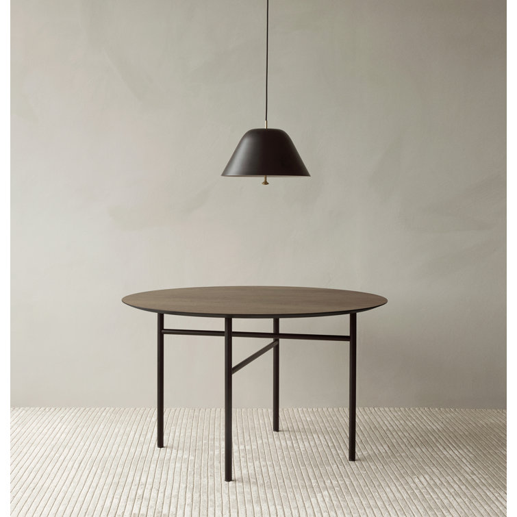 Black and Brass Glass LED Cone Pendant Light
