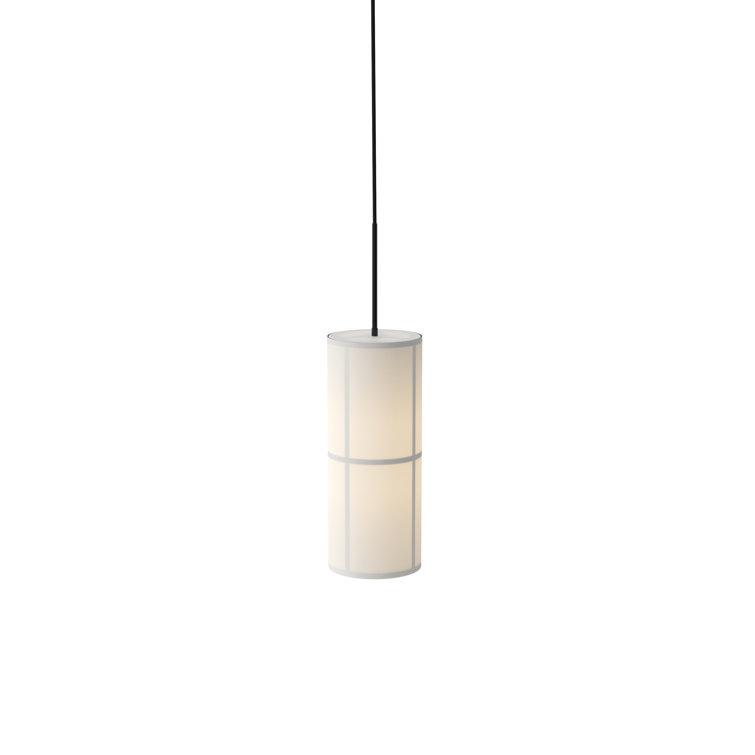 Hashira 23.6" Black and Bronzed Brass Single Cylinder Pendant