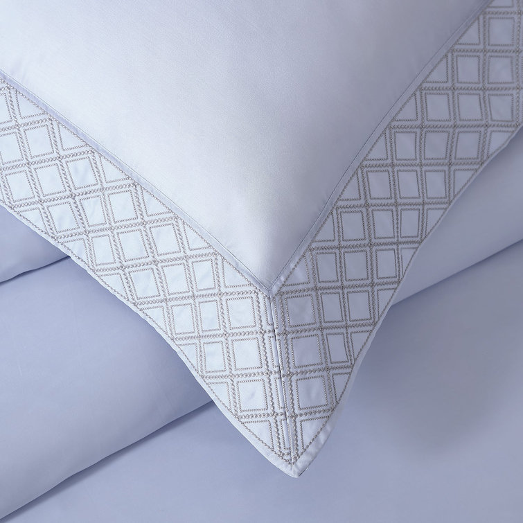 Hira Charcoal Cotton Full/Queen Duvet Cover Set