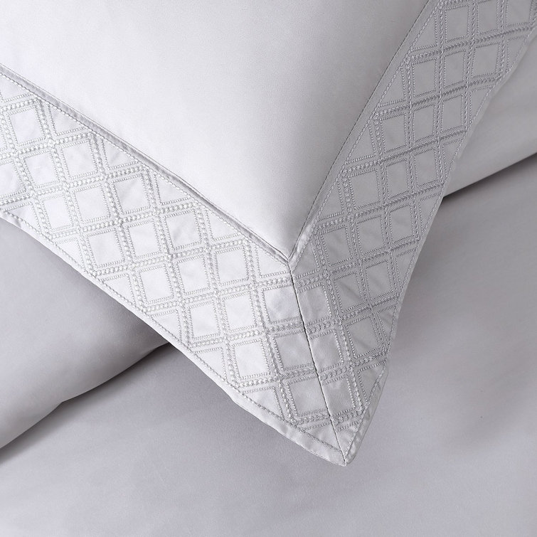 Hira Charcoal Cotton Full/Queen Duvet Cover Set