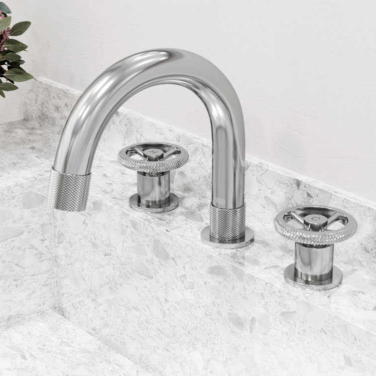 Wythe Chrome 8.5" Widespread Bathroom Faucet with Two Handles