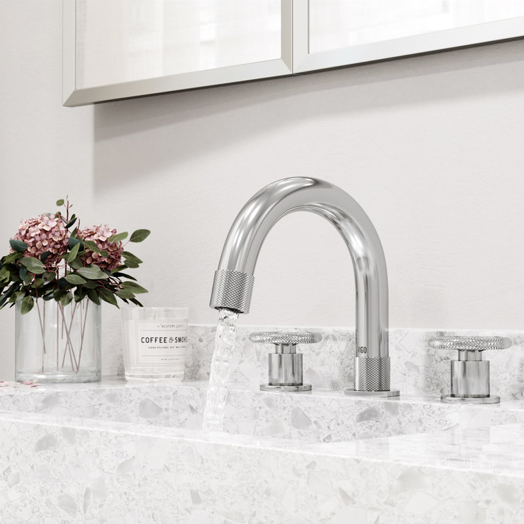 Wythe Chrome 8.5" Widespread Bathroom Faucet with Two Handles