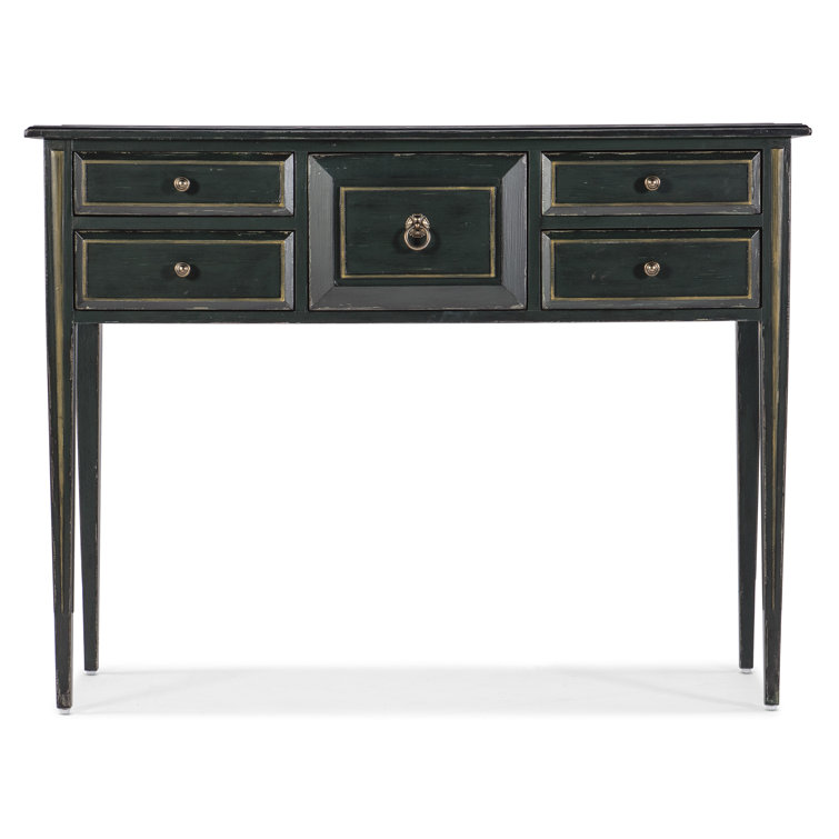 Charleston Green 48'' Rustic Wood Console Table with Storage