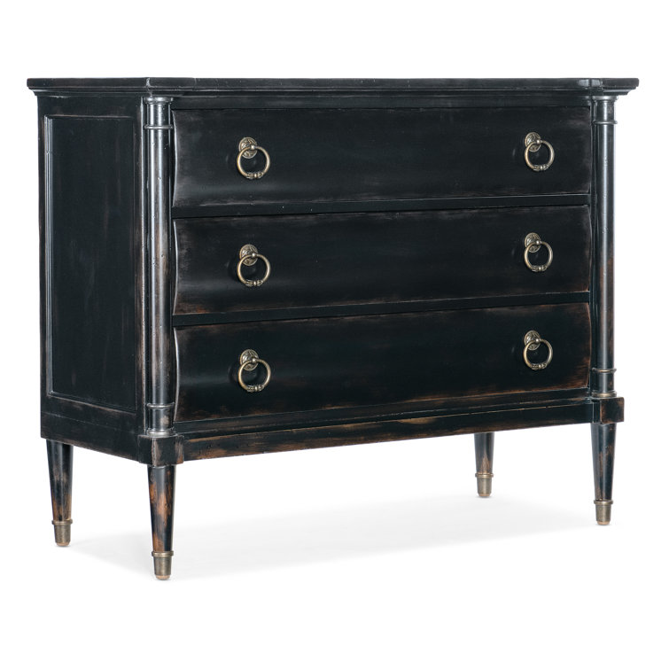 Black Cherry 3-Drawer Chest with Soft Close