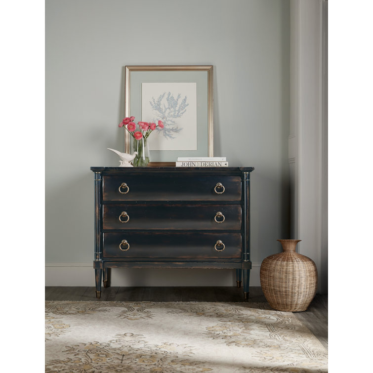 Black Cherry 3-Drawer Chest with Soft Close