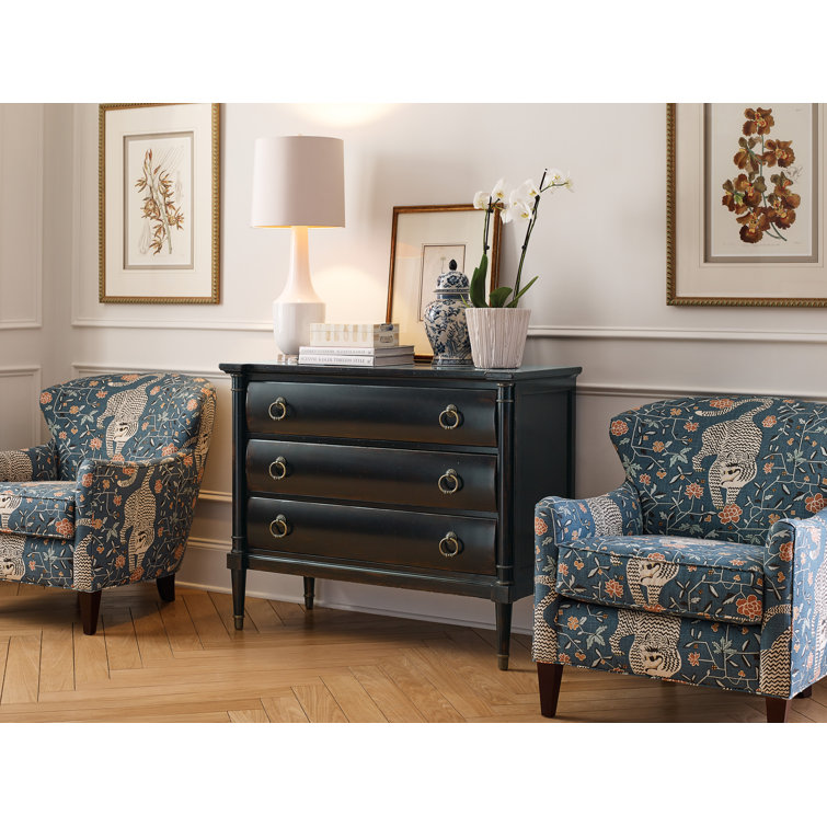 Black Cherry 3-Drawer Chest with Soft Close