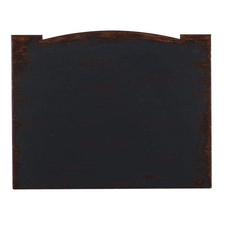 Charleston Black Cherry Wood End Table with Storage