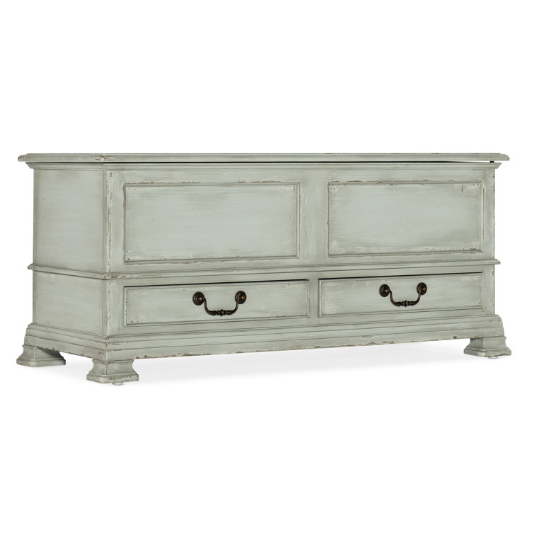 Charleston Blue 2-Drawer Rustic Blanket Chest