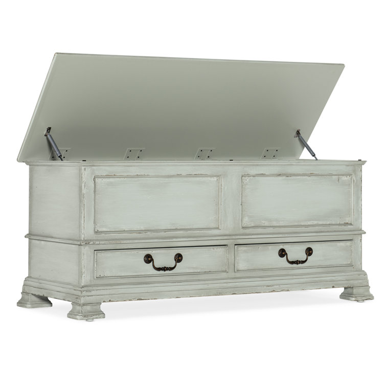 Charleston Blue 2-Drawer Rustic Blanket Chest