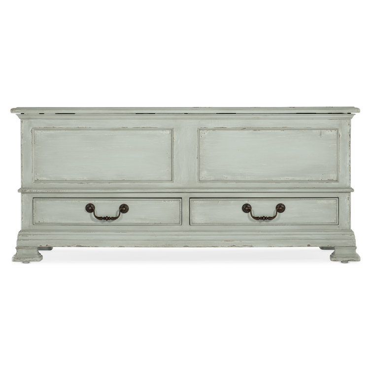 Charleston Blue 2-Drawer Rustic Blanket Chest