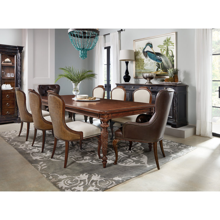 Charleston Maraschino Cherry Extendable Solid Wood Dining Table