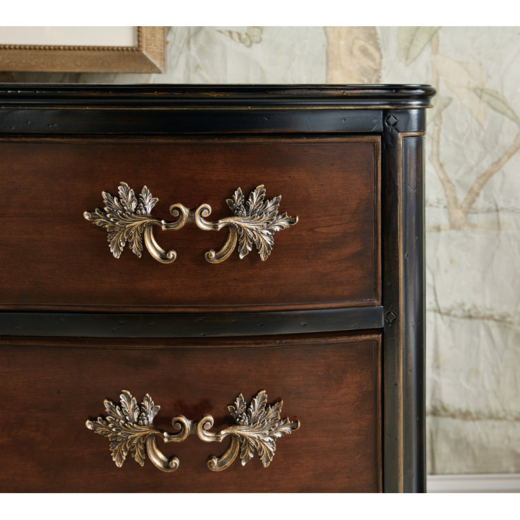 Charleston Black and Brown 3-Drawer Accent Chest