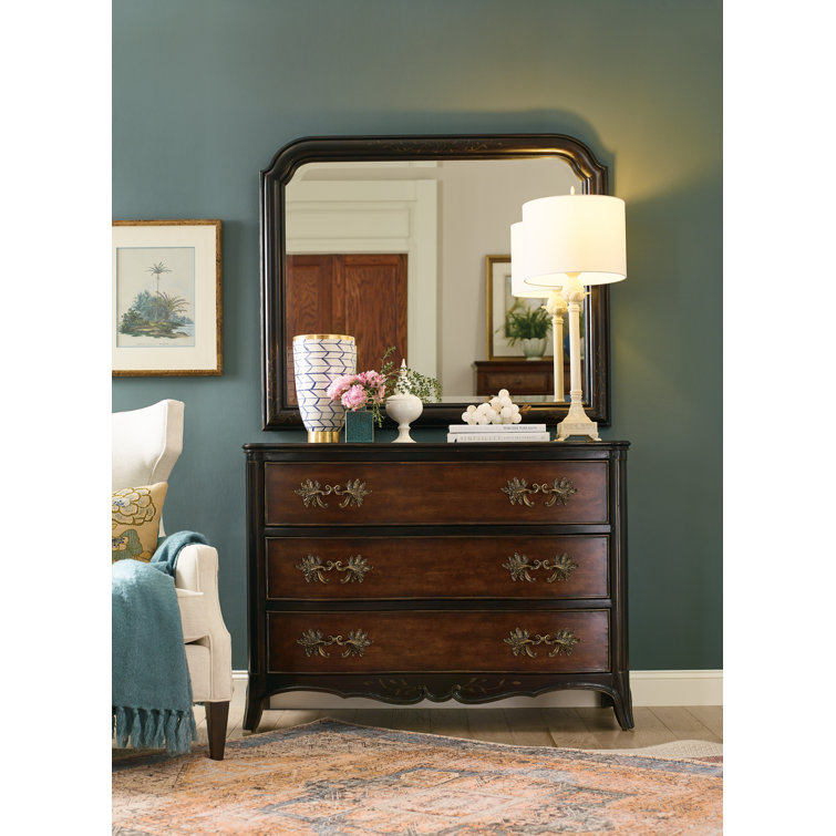 Charleston Black and Brown 3-Drawer Accent Chest