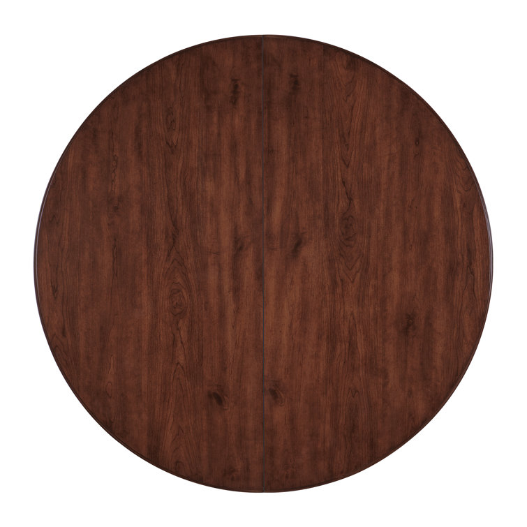 Charleston Black and Brown Reclaimed Wood Round Extendable Dining Table