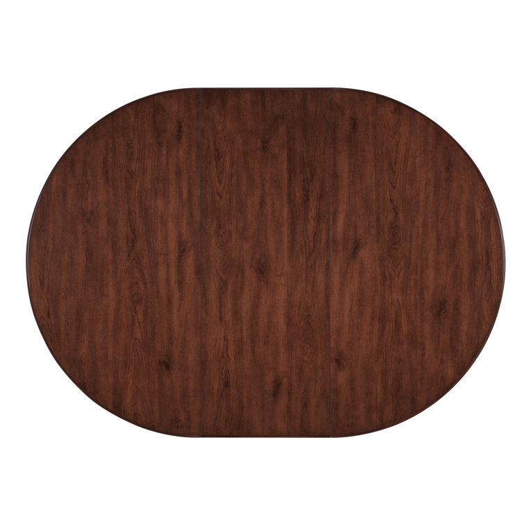 Charleston Black and Brown Reclaimed Wood Round Extendable Dining Table