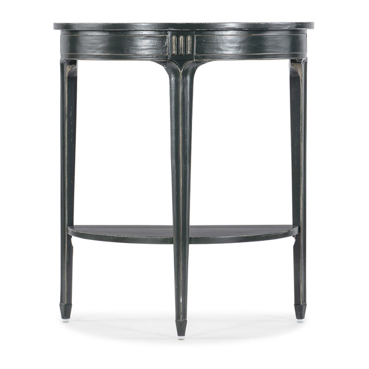 Charleston Green Demilune Wood Console Table