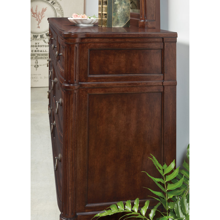 Maraschino Cherry Coastal 7-Drawer Dresser with Soft Close