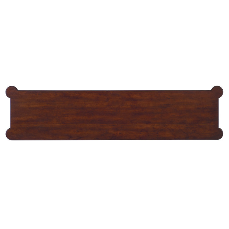 Charleston 64'' Brown Cherry Wood Console Table with Storage