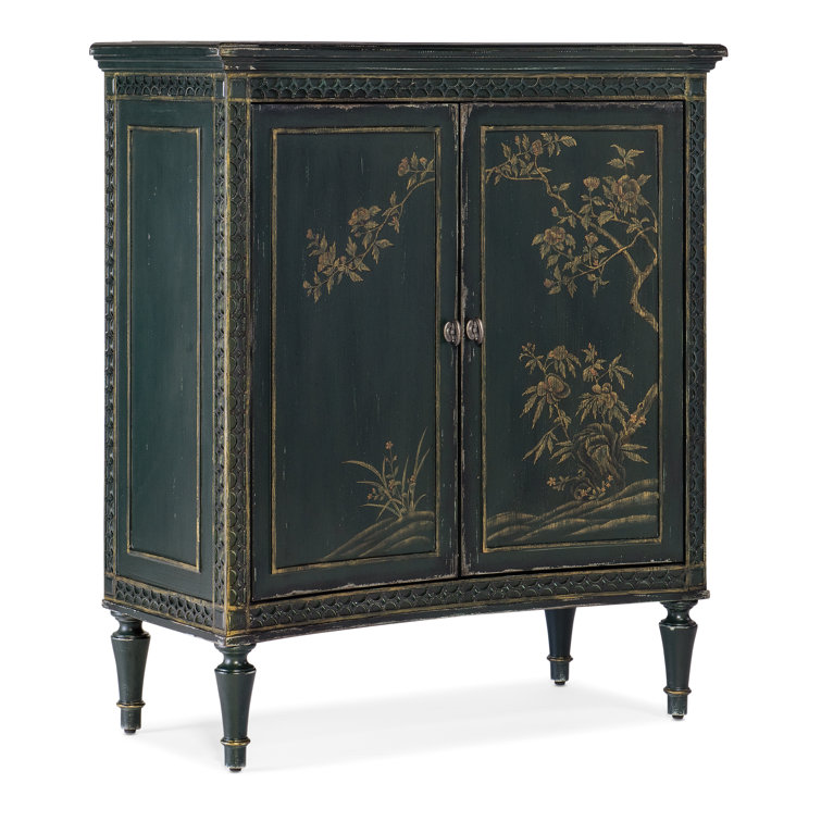 Charleston Green Maple Veneer Two-Door Accent Cabinet