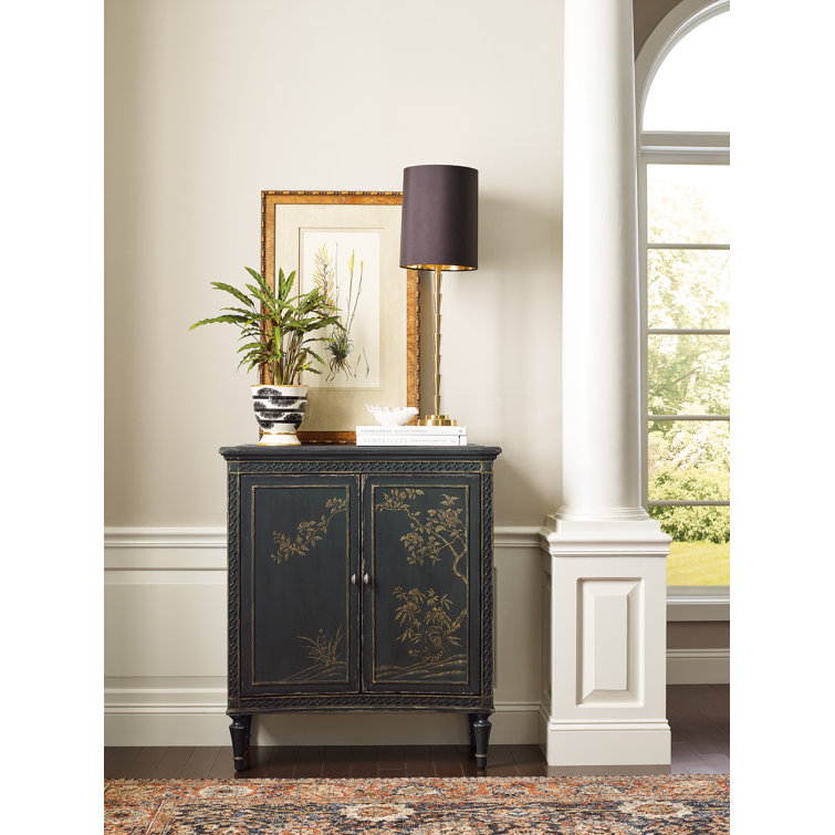 Charleston Green Maple Veneer Two-Door Accent Cabinet