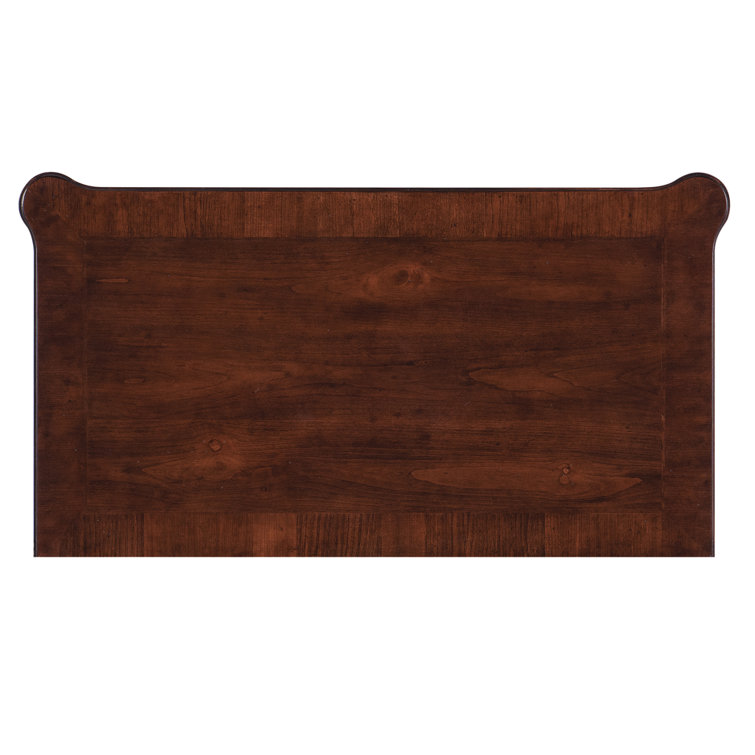 Charleston Brown 3-Drawer Cane and Walnut Nightstand