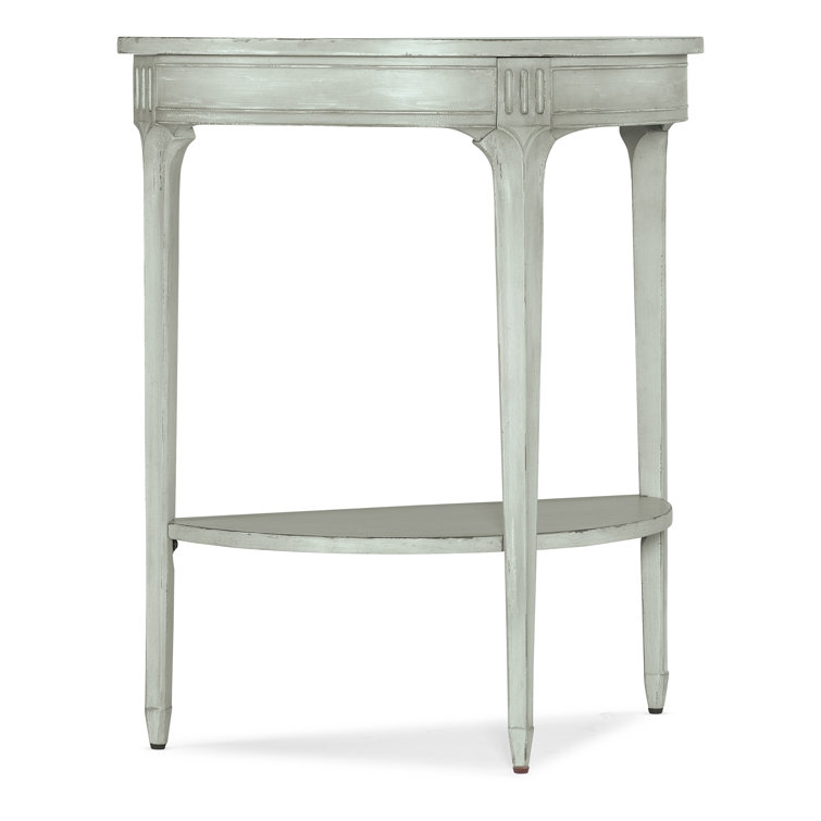 Charleston Haint Blue Demilune Wood Console Table